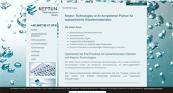 Desktop Screenshot of neptun-technologies.de